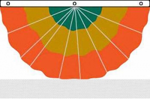 Nylon Pleated 3 Stripe fans