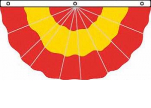 Nylon Pleated 3 Stripe Fans