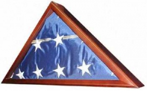 Cherry Finish Flag Case