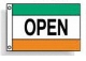 Open (green white orange)