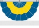 Nylon Pleated 3 Stripe Fans